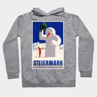 Vintage Travel Poster Austria Styria Steiermark Hoodie